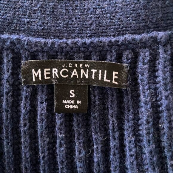J Crew Mercantile ribbed cardigan in blue - size s - Picture 11 of 12